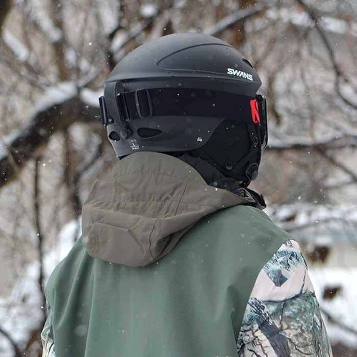 スワンズ ヘルメット 当店限定マットブラック M.BLK スキー スノーボード SWANS H-451R (H-45R) プロテクター helmet｜shop-hood｜12