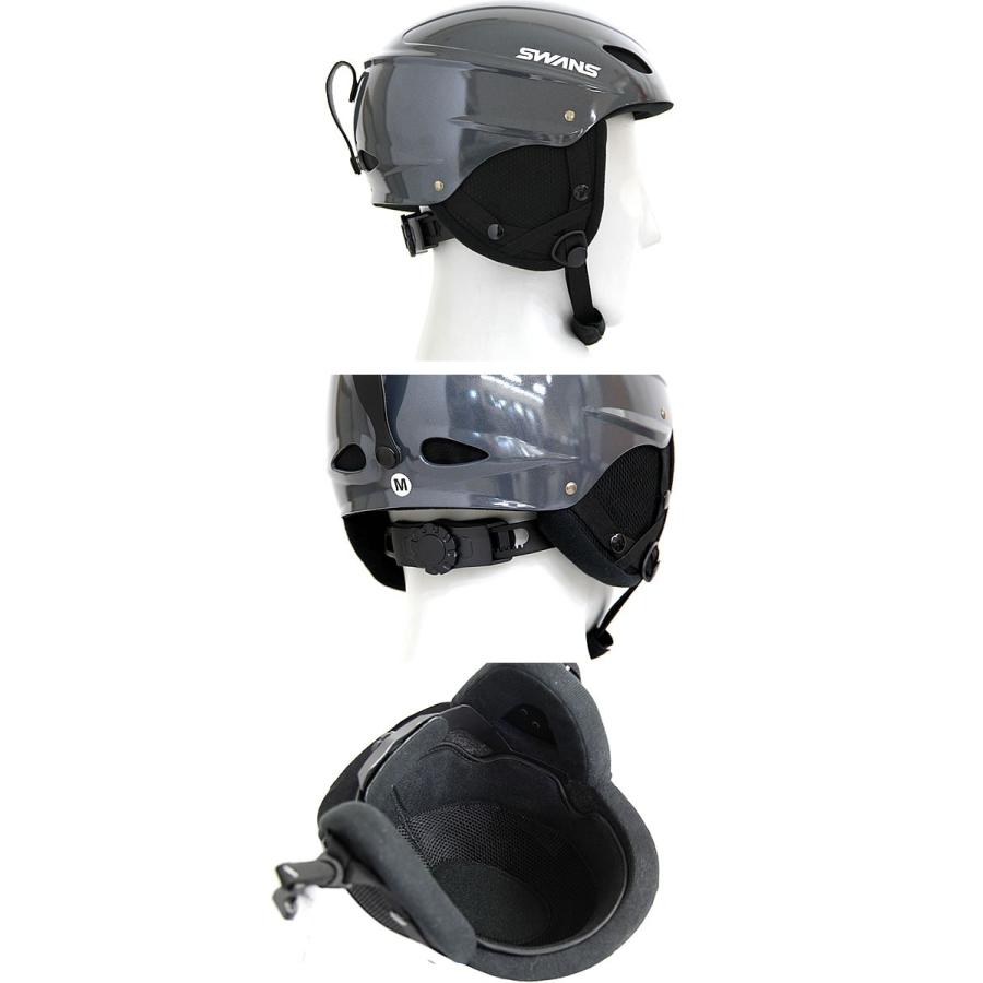 スワンズ ヘルメット 当店限定マットブラック M.BLK スキー スノーボード SWANS H-451R (H-45R) プロテクター helmet｜shop-hood｜08
