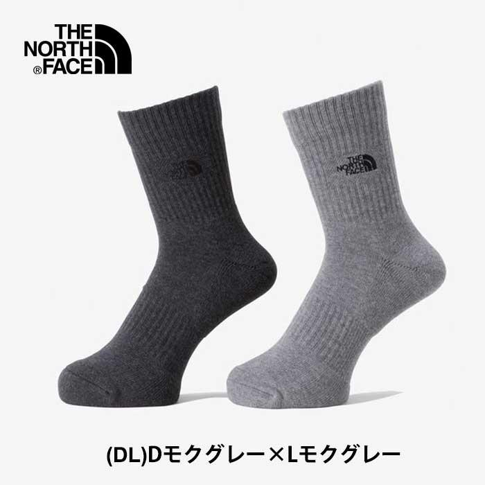 ノースフェイス 2足ソックス THE NORTH FACE [ NN82310 ] TNF LOGO 2P CREW TNF ロゴ 2P クルー [メール便] [230812]｜shop-hood｜02