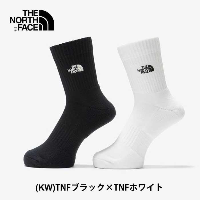 ノースフェイス 2足ソックス THE NORTH FACE [ NN82310 ] TNF LOGO 2P CREW TNF ロゴ 2P クルー [メール便] [230812]｜shop-hood｜03