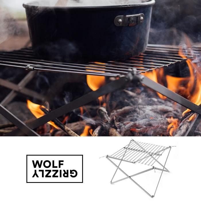 ウルフ & グリズリー Wolf & Grizzly グリル M1 エディション W/ファイヤーセット 折り畳み 焚火用グリル アウトドア[0210]  :WOLFGRIZZLY001:HOOD - 通販 - Yahoo!ショッピング