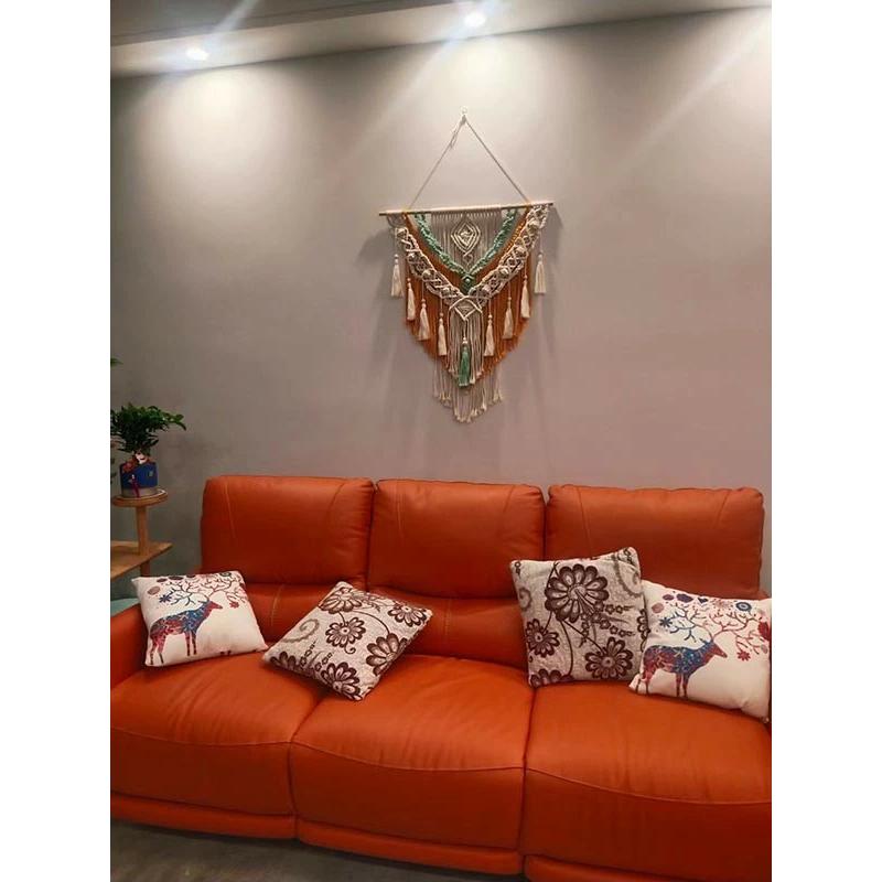 壁飾り 手作り編み おしゃれタペストリー 北欧 おしゃれ 棒付き マクラメタペストリー 壁掛け ファブリック壁装飾 毛糸 ナチュラル 誕生日 ホーム インテリア Fj044 Syokoya 通販 Yahoo ショッピング