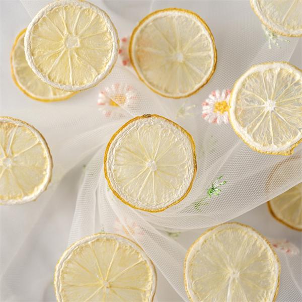 押しフルーツ 押し花 スマホケース装飾 ハンドメイド デコパーツ Diy 可愛い ドライフルーツ 乾燥シート 手芸 パーツ Uvレジン 貼り絵 小分け 少量 レモン 1枚 最高級