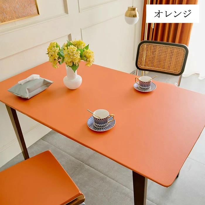 テーブルクロス おしゃれ 通販 マルチカバー テーブルウェア マルチクロス デスクマット クロス 食卓カバー フリークロス 長方形 お洒落 北欧 無地  シンプル 120×160cm 140×140cm 汚れ防止:BACKYARD FAMILY通販｜JRE MALLショッピング｜JRE  POINTもおトクに貯まる・使える 油絵抽象幾何学オレンジ防水テーブルクロス長方形テーブルクロスダイニングテーブルカバーキッチン装飾 (Color : A, Size