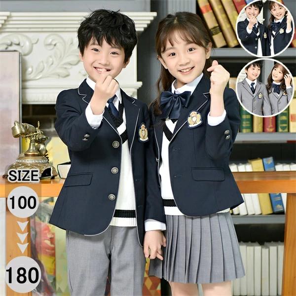 4点セット 卒業式 スーツ 入学式 子供スーツ 紺 女の子 男の子 制服 カジュアル 中学生 ジュニアスーツ 高校生 フォーマル 卒業式服 小学生 キッズ 正規通販