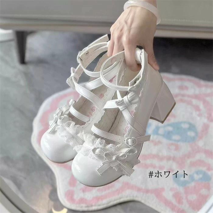 パンプス ロリータ ロリィタ レディース ロリータ靴 お嬢様 甘ロリ