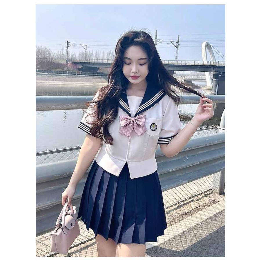 大きいサイズ セーラー服 卒業式 女の子 制服 学生制服 3点セット 長袖