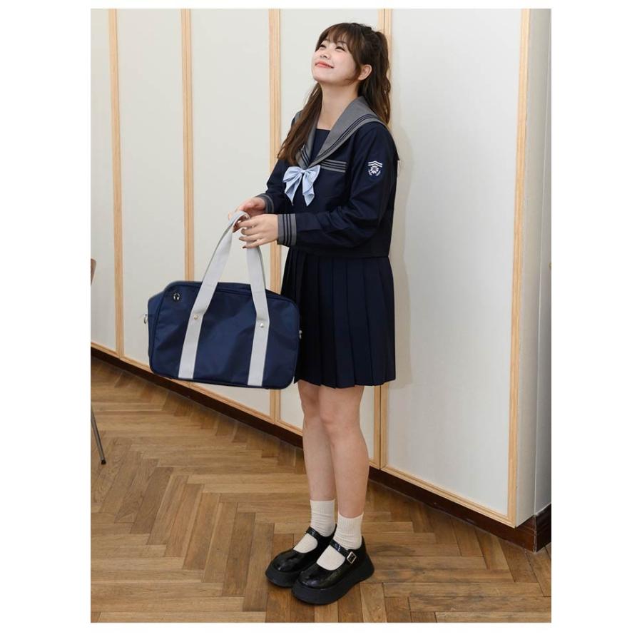 大きいサイズ セーラー服 卒業式 女の子 制服 学生制服 3点セット 長袖