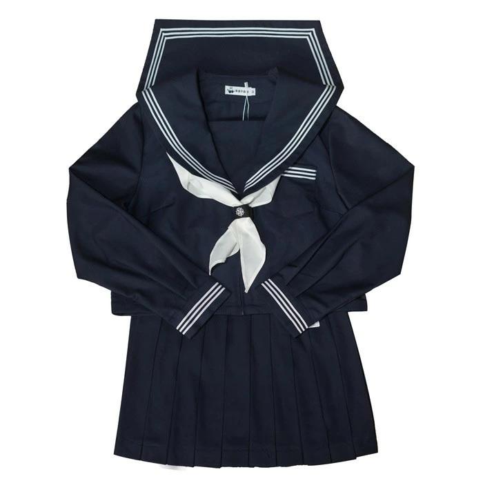 大きいサイズ セーラー服 卒業式 女の子制服 学生制服 3点セット 長袖