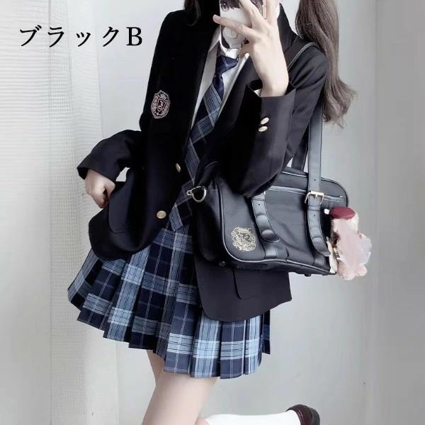 卒業式 スーツ 女の子 4点セット 茶色 制服 制服風 ブレザー