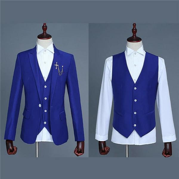 メンズスーツ 上下セットアップ 3ピーススーツ 司会者 11カラー 花婿の