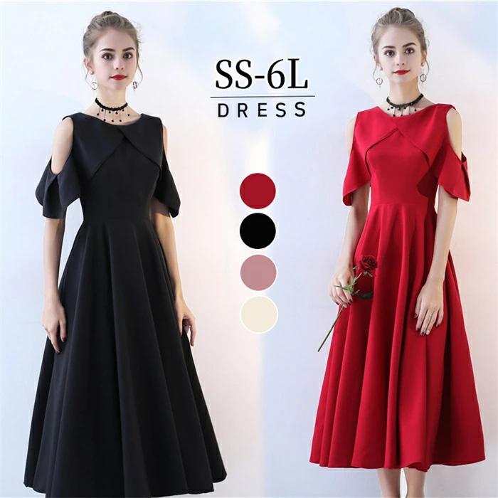 ドレス 大人 ピアノ 発表会 低身長 高校生 中高生 ワインレッド お呼ばれフォーマル 結婚式 ブラック シャンパン ミモレ丈 大きいサイズ 5l 6l カクテルドレス ドレス 大人 ピアノ 発表会 低身長 高校生 中高生 ワインレッド