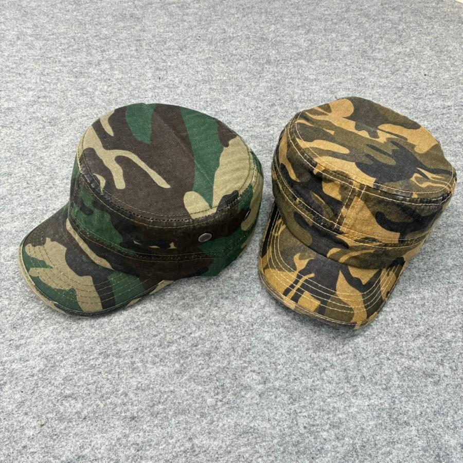 迷彩柄ミリタリーキャップ ワークキャップ メンズ レディース