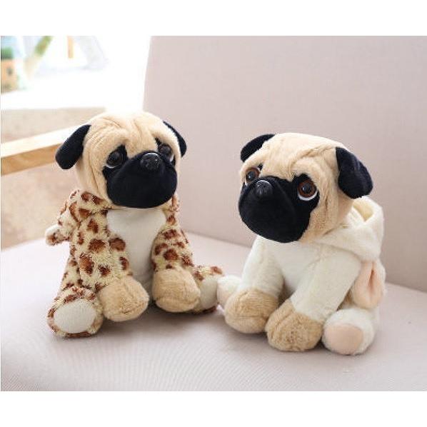 パグちゃんぬいぐるみ 選べる7種類 羊 獅子 豹 豚 兎 象 恐竜