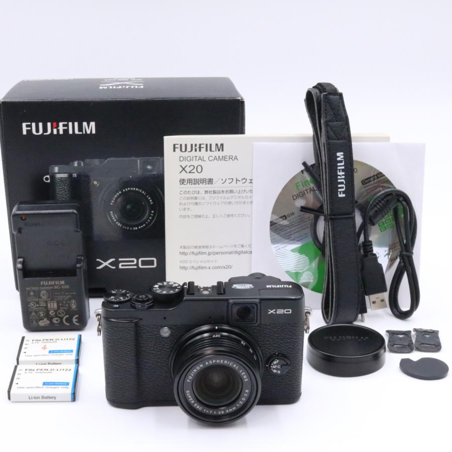 超美品！ フジフィルム FUJIFILM X20 Black Amazon | FUJIFILM デジタルカメラ X20B 光学4倍 ブラック F FX-X20B