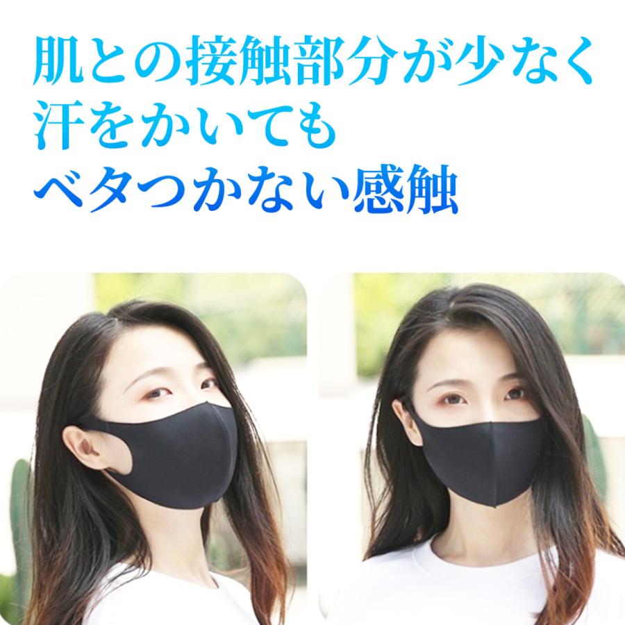 接触冷感クールマスク[クールブレス]抗菌/防臭/UVカット/速乾/低刺激/男女兼用/洗濯可能/3D立体マスク/aerocool/エアロクール/チャコールグレー5枚セット |  | 05