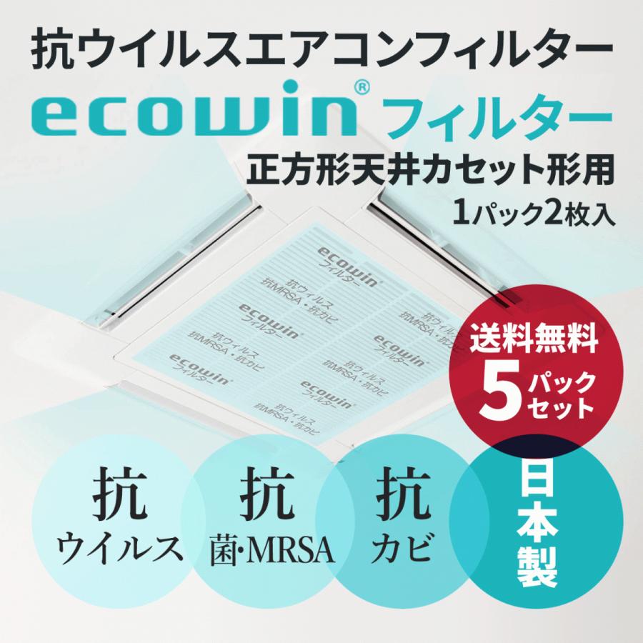 送料無料 ecowinフィルター 天井カセット 天カセ 型エアコン用(62cm