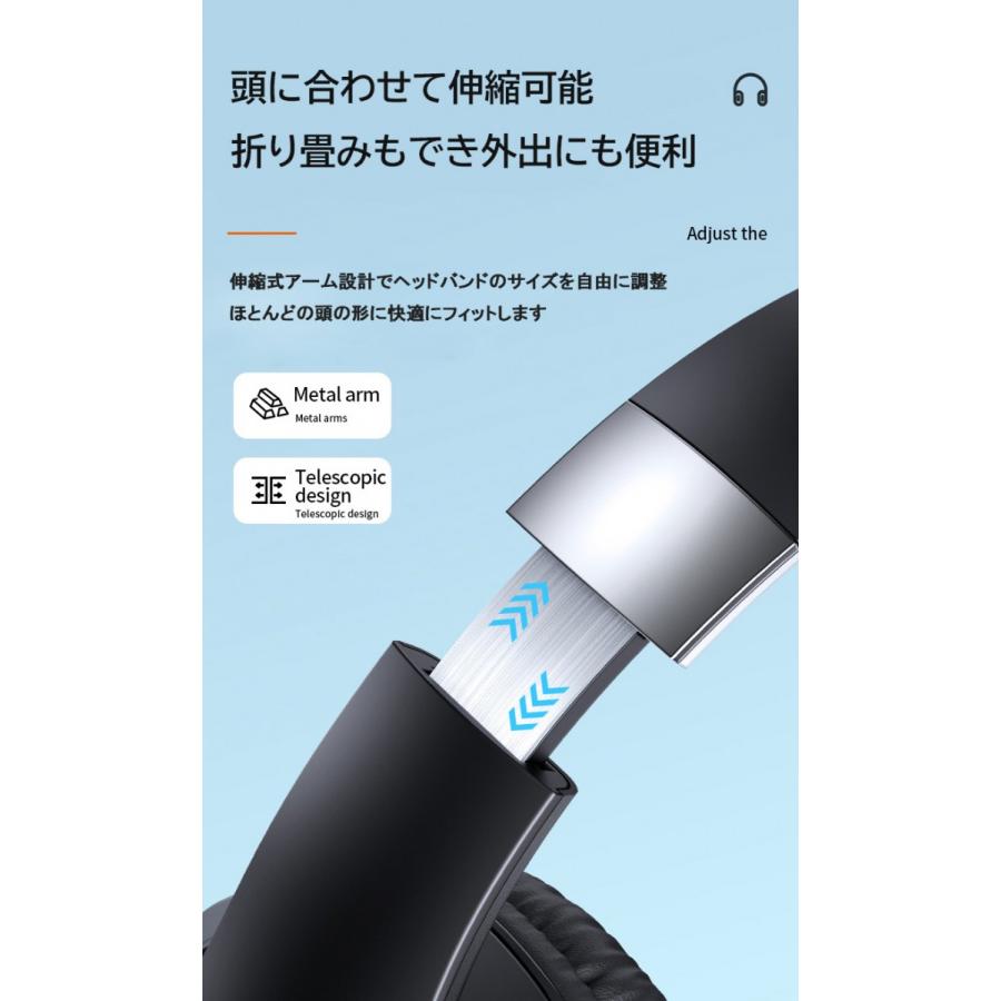 ワイヤレスヘッドホン ホワイト Bluetooth 5.1 密閉型 遮音性 ワイヤレスヘッドホン ホワイト Bluetooth 5.1 密閉型 遮音性