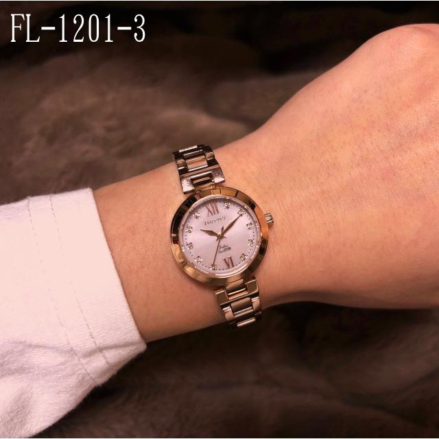 腕時計 レディース腕時計 ソーラー 10気圧防水 20代 30代 母の日 プレゼント 人気 Forever ピンクゴールド フォーエバー FL1201 40代 50代 キラキラ きれいの画像