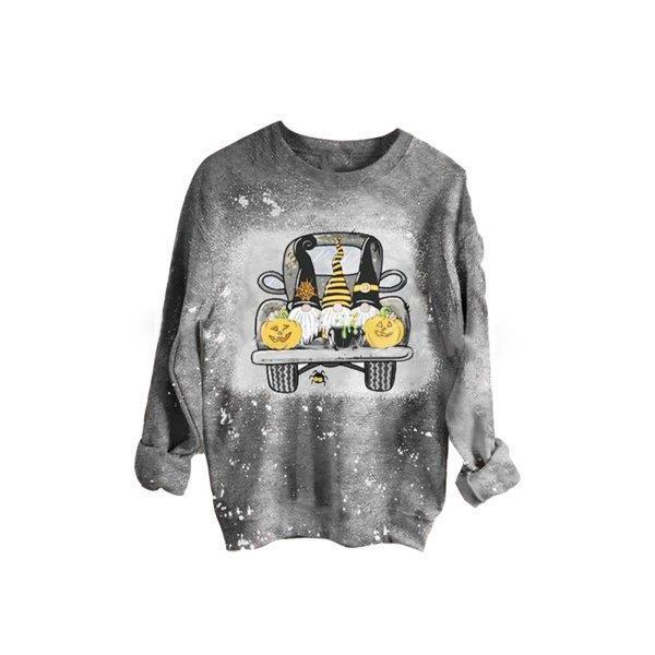 春の女性のカボチャ車xxlのためのクルーネック服ジャンパーカジュアル 感謝の声続々
