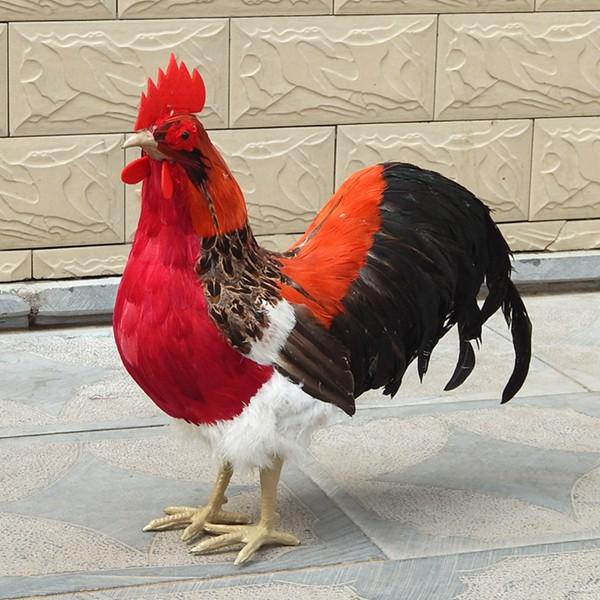 雄の鶏 リアル置物 ぬいぐるみ 生き生き 手工芸品 癒し ふわふわ オンドリおもちゃ インテリア 景品 本物そっくり モデル 撮影道具｜shop-kaeru｜02