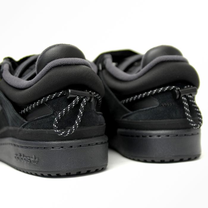 アディダス オリジナルス バッド・バニー フォーラム バックル ロー メンズ ブラック 黒 adidas originals × BAD BUNNY FORUM '84 LOW CORE BLACK GW5021｜shop-kandj｜04