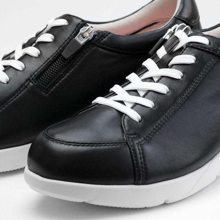 フィットジョイ Fitjoy Fj 033 ブラック 黒 スニーカー レディース ウォーキングシューズ 軽量 レザーシューズ シープスキン 旅行用 靴 おしゃれ Fitjoyfj033blk ケイト ジャック 通販 Yahoo ショッピング