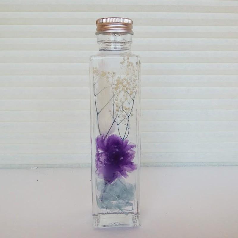 母の日ギフト ハーバリウム 植物標本 角型ガラス製ボトルにいれた大人気のHealing Bottle『カーネーション』｜shop-katakuri｜02