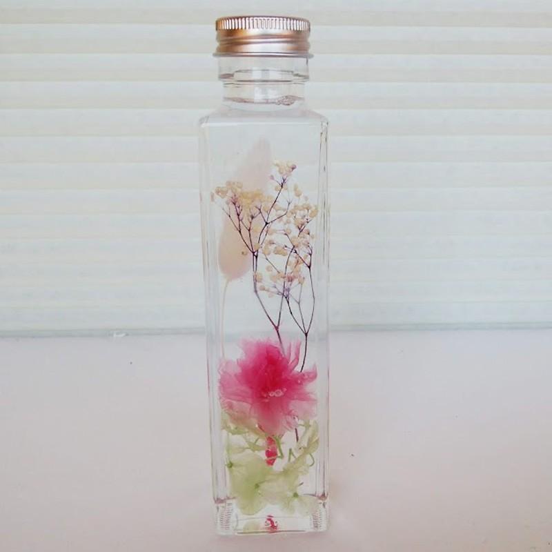 母の日ギフト ハーバリウム 植物標本 角型ガラス製ボトルにいれた大人気のHealing Bottle『カーネーション』｜shop-katakuri｜04