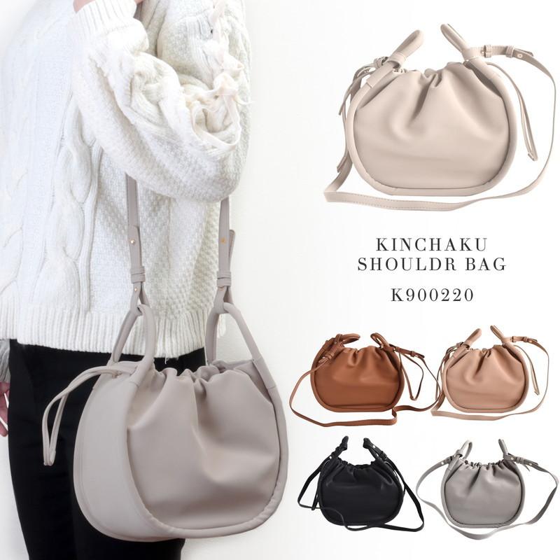 巾着型ハンドバッグ ショルダーバッグ 巾着デザイン バケツ型 | ミニミニストア