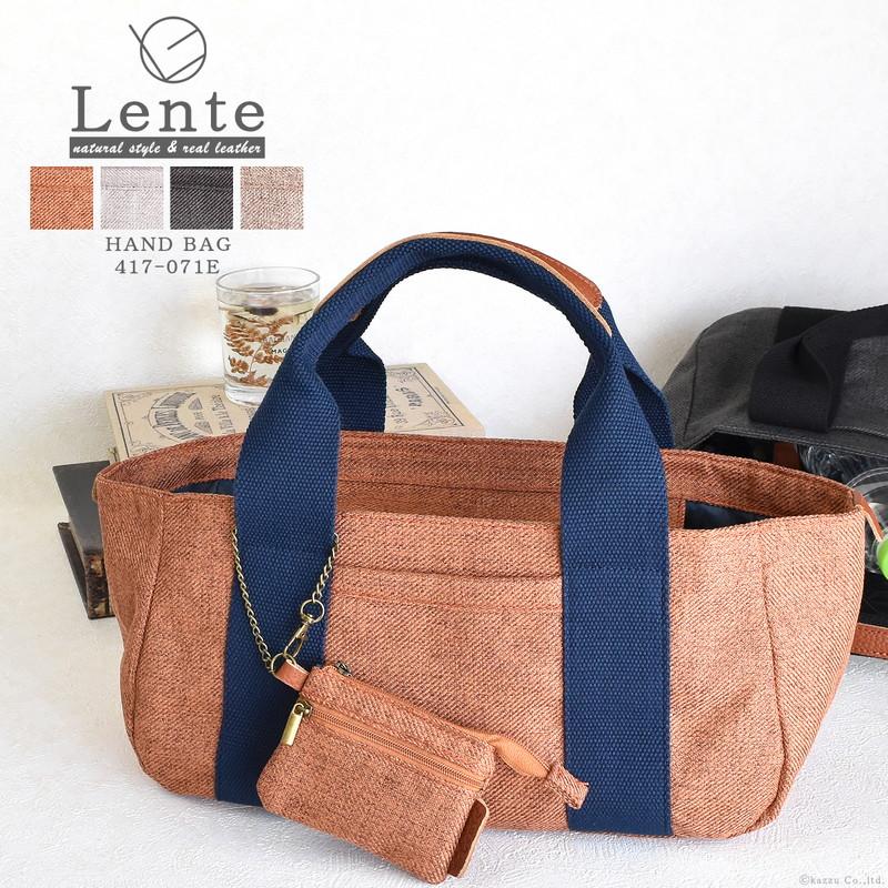 ハンドバッグ レディース バッグ キャンバス 牛革 本革 シンプル