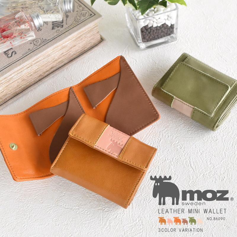 moz（モズ） 三つ折り財布 レディース 女性用 三つ折り ミニ財布 折