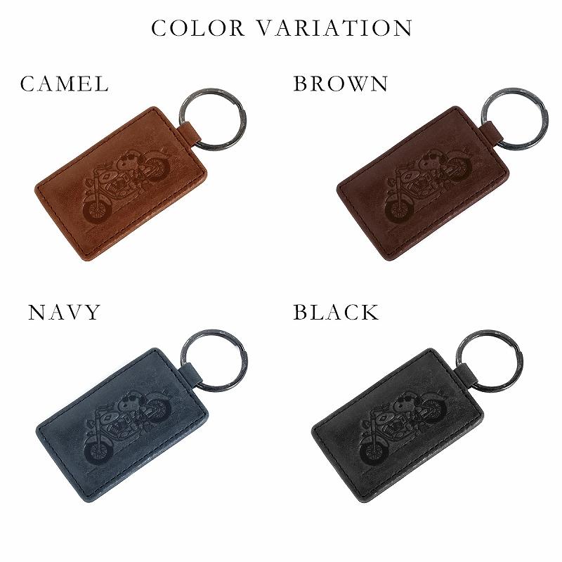 SNOOPY（スヌーピー） キーホルダー キーリング 本革 レザー