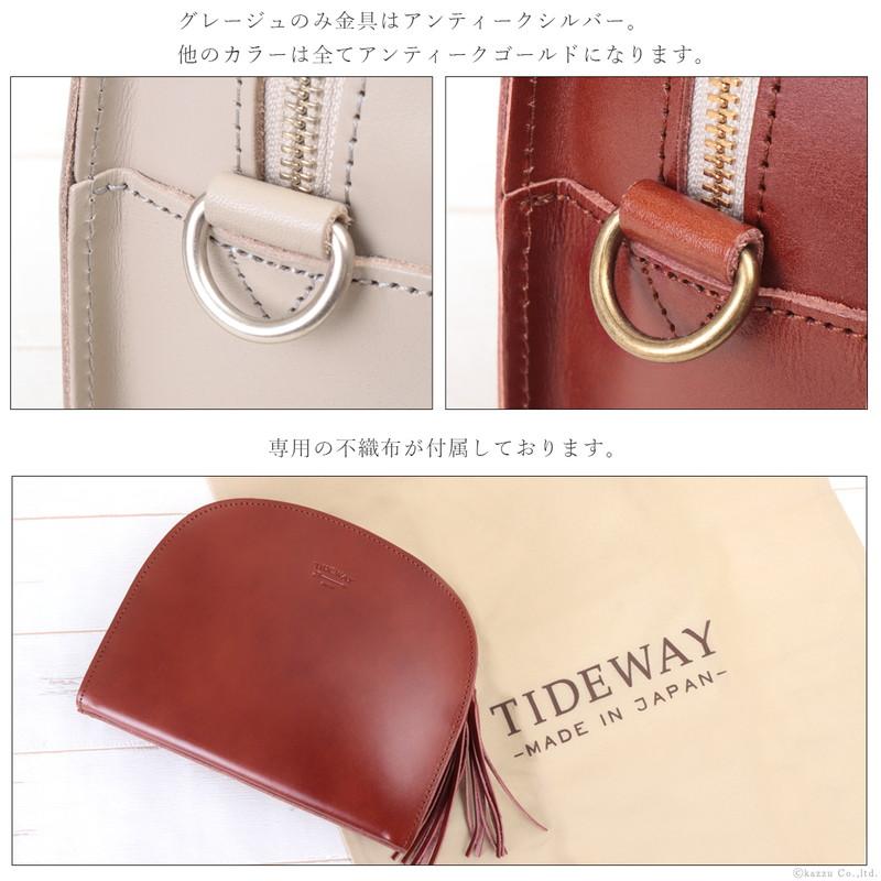 TIDEWAY バッグ レディース ショルダーバッグ 本革 ハーフムーン TIDEWAY バッグ レディース ショルダーバッグ 本革 ハーフムーン