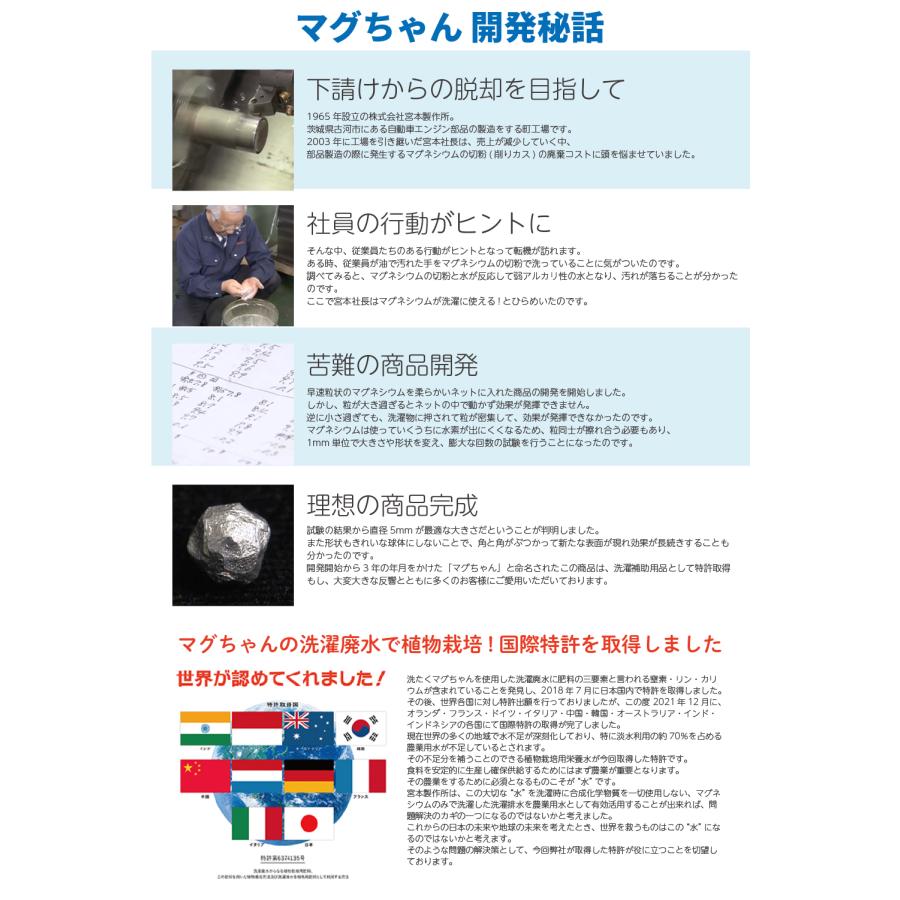 宮本製作所 洗濯マグちゃん マグネシウム マグちゃん ピエクレックス