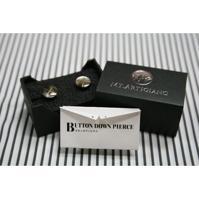 BUTTON DOWN PIERCE 【ボタンダウン　ピアス】LINE（十字） |  | 05