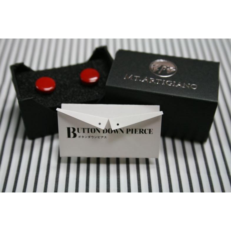 BUTTON DOWN PIERCE 【ボタンダウン　ピアス】レッド |  | 05