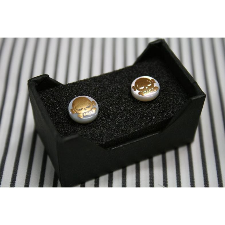 BUTTON DOWN PIERCE 【ボタンダウン　ピアス】スカル（Type1) |  | 03