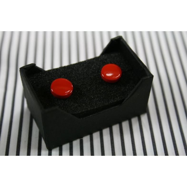 BUTTON DOWN PIERCE 【ボタンダウン　ピアス】朱色 |  | 03