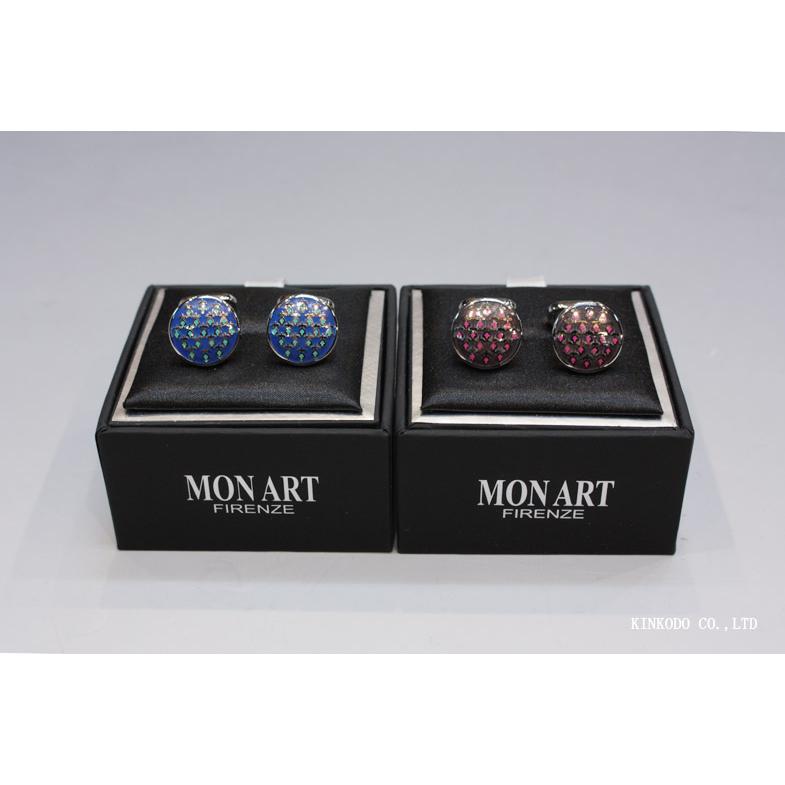 MON ART（モンアート） フルーツ柄カフスリンクス 丸型フェイス／Made in Italy | 