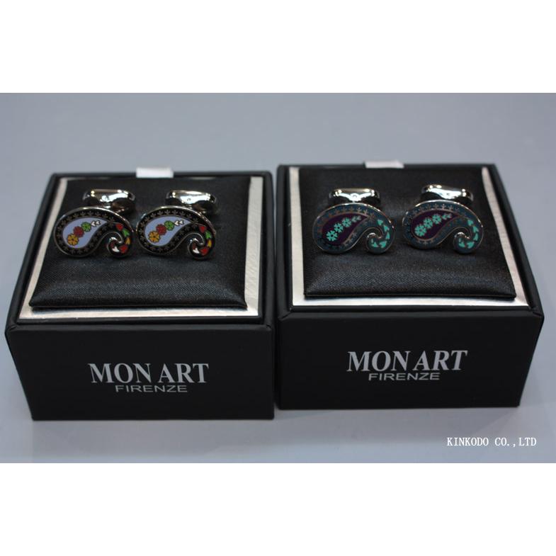 MON ART（モンアート） ペイズリー・シェイプ カフリンクス｜Made in Italy | 