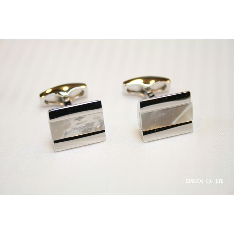 カフス カフリンクス Simon Carter サイモン カーターのハーフバレルの白蝶貝カフス Simon Harf Barrel セレクトショップ金港堂 通販 Yahoo ショッピング