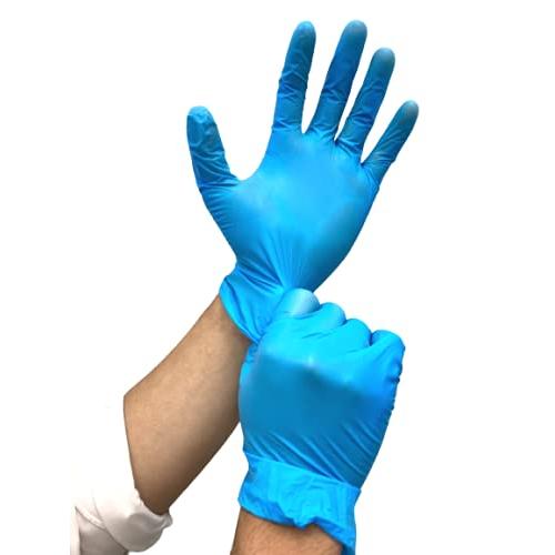 学研　使い捨て　薄手　パウダーフリー　ニトリル手袋　食品衛生法　X　適合　粉なし　FDA　2000枚　Sサイズ　CE　ブルー　100枚　20箱