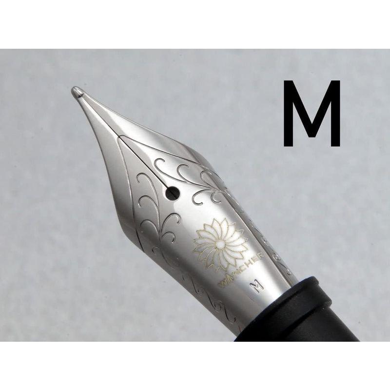 WANCHER 夢万年筆 DREAM PEN 誠エボナイト マーブルブラウン Marble Brown シガー形状 万年筆 (M 中字)｜shop-kt-four｜02