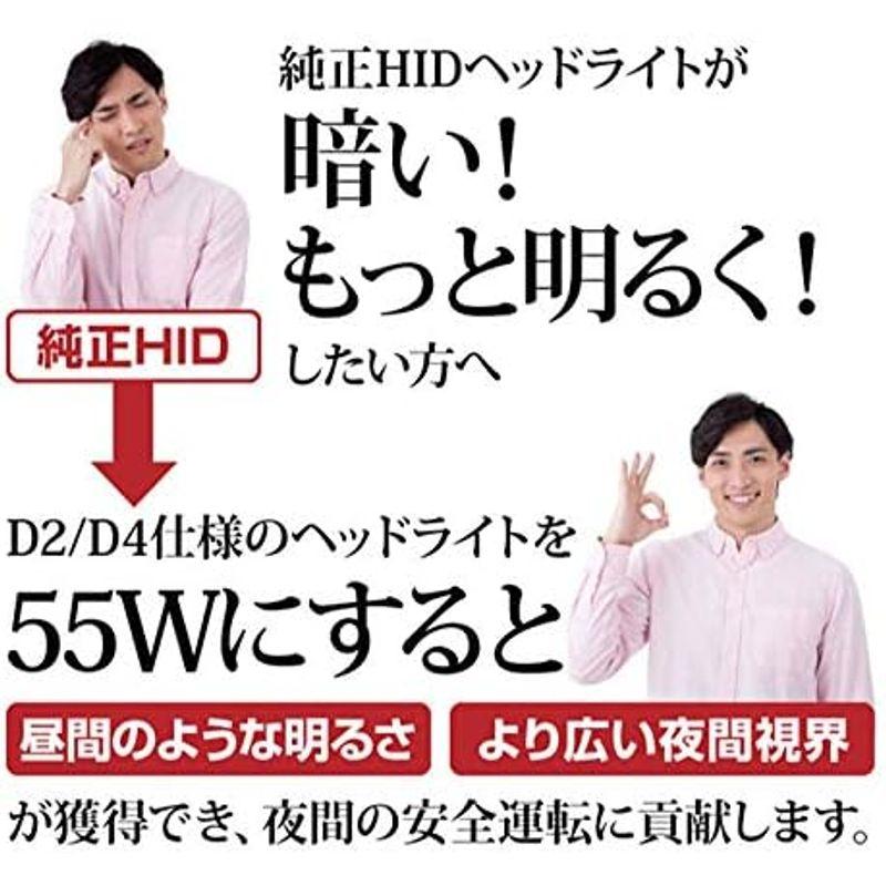 HID屋 55W D2S/D4S専用 HIDパワーアップキット 12000k｜shop-kt-four｜05