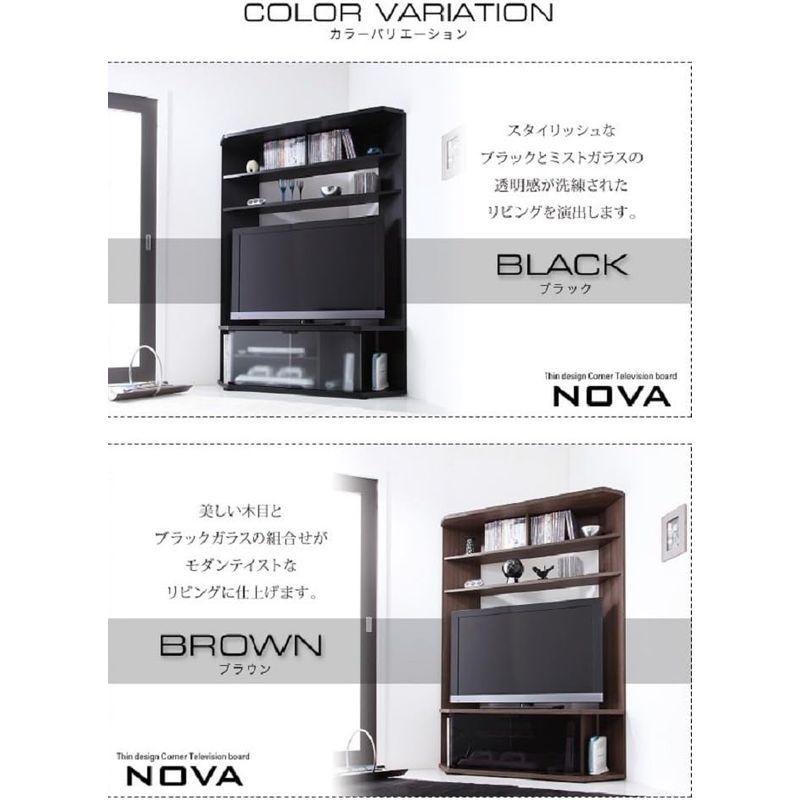 ハイタイプコーナーテレビボードNovaノヴァ ブラウン｜shop-kt-four｜13