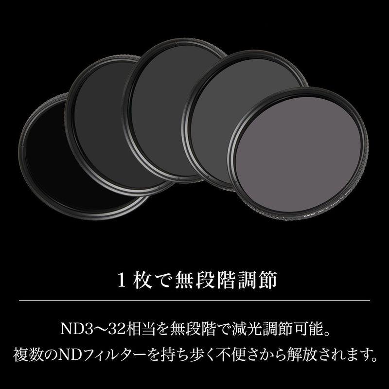大量購入用 Haida 可変NDフィルター PRO2 バリアブル ND フィルター 72mm HD4663-72 ND3-32(1.5段~5段)減光 光