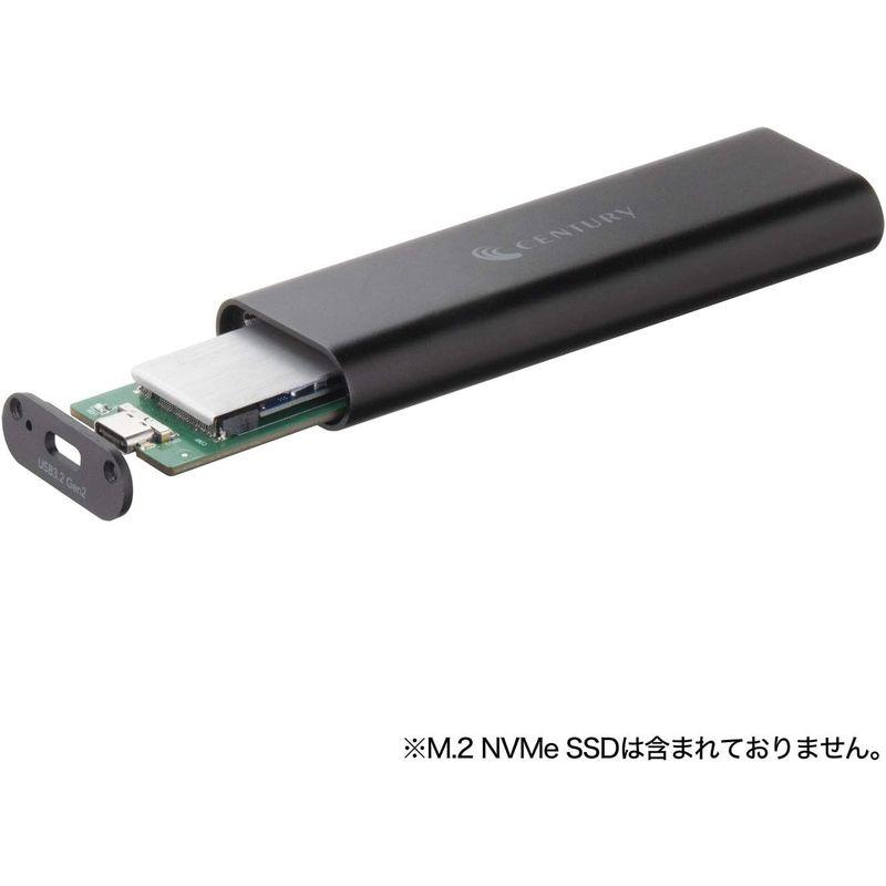 センチュリー シンプルモバイルSlim M.2 NVMe USB3.2 Gen2接続対応ケース CM2NVU32CS_FP｜shop-kt-four｜04