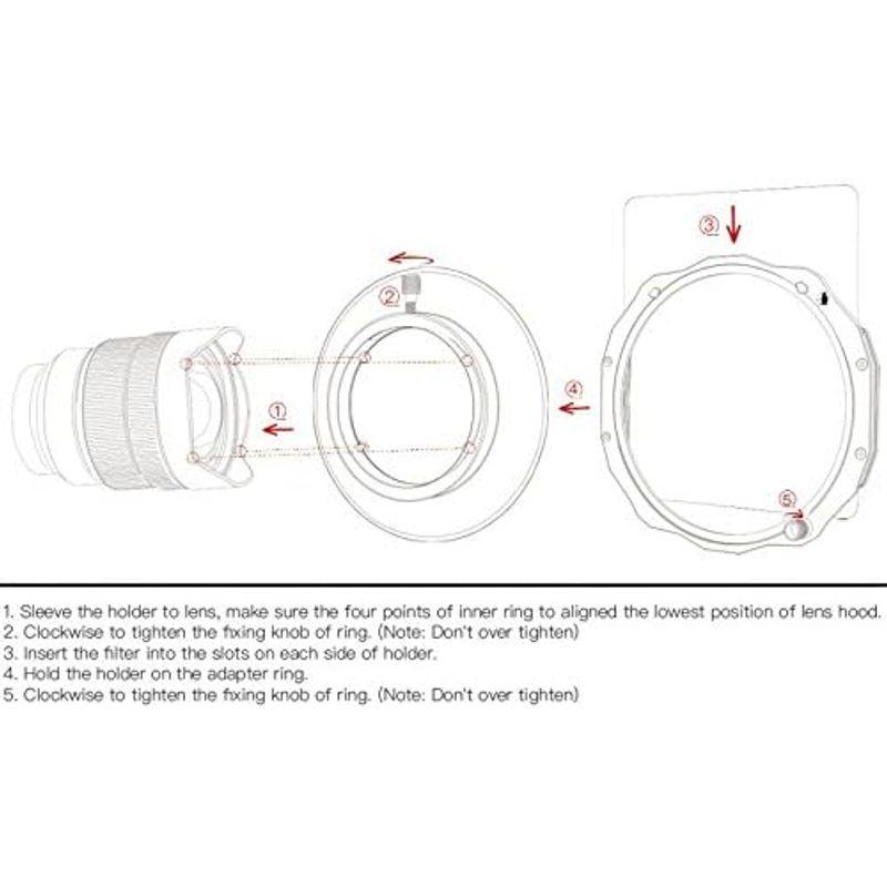 KANI 150mm幅 フィルターホルダー (SAMYANG 14mm F2.8 ED AS IF UMC)｜shop-kt-four｜02