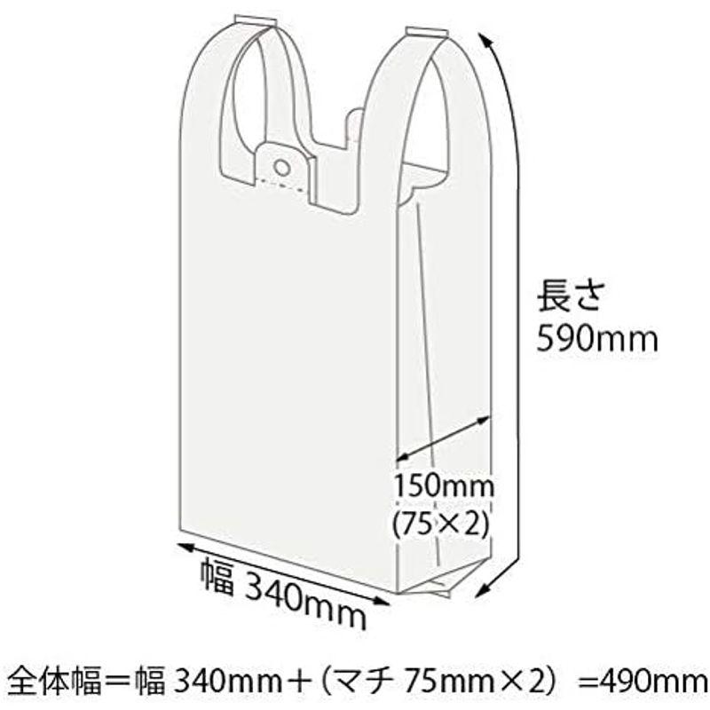 レジ袋 レジバッグ フックタイプ ＳＫ?５０ 乳白色 （１００枚×１０袋）１０００枚入｜shop-kt-four｜04